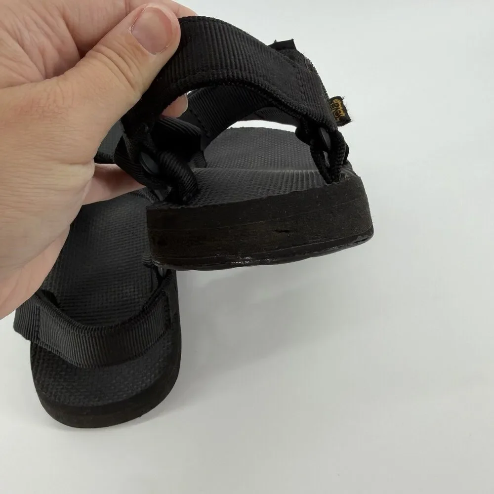 Teva Original Universal Sandals Men 10 Black Outdoor Waterproof Adjustable Strap